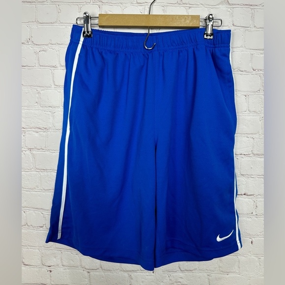 Nike men's 10" athletic gym workout blue shorts unlined,‎ sz M - Picture 1 of 5